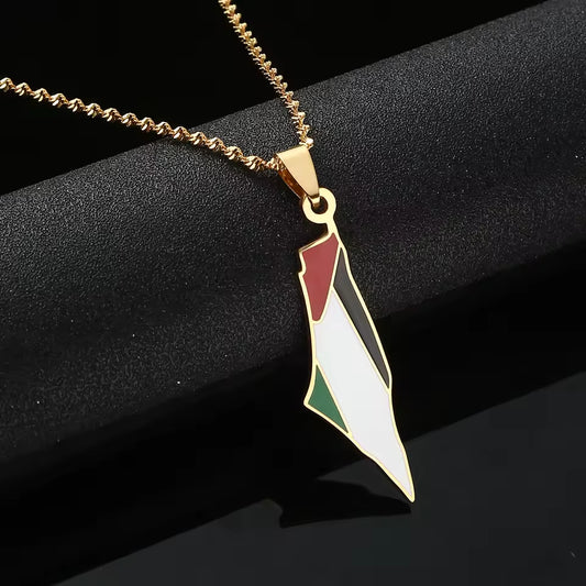 Palestinaflagga - Halsband